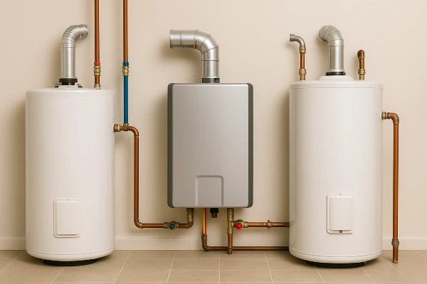 3 water heaters